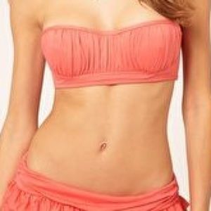 Juicy Couture Miss Softee Coral Bandeau Top